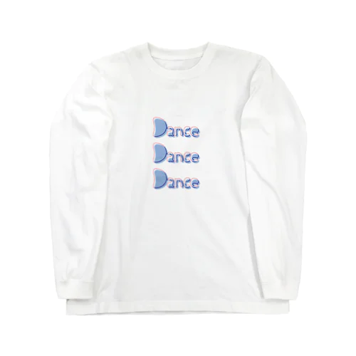 Dance_blue ロングスリーブTシャツ