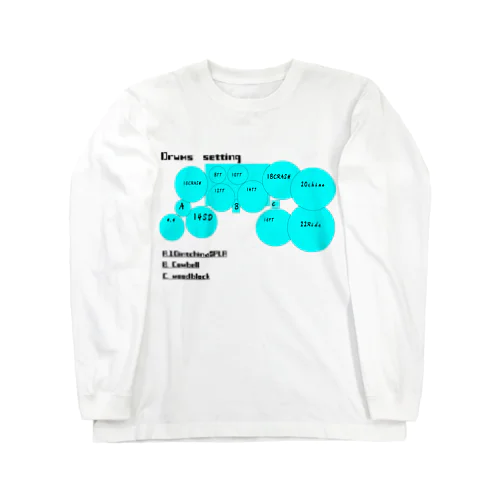 ドラムセッティング図 Long Sleeve T-Shirt