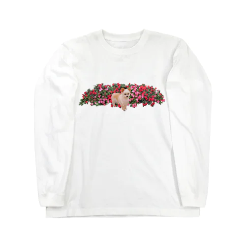 赤いお花とぽっけ Long Sleeve T-Shirt