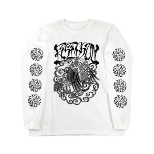 Rising sun Crow (Black Print) Long Sleeve T-Shirt