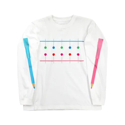 まち針の仮止め〜袖にチャコペン〜 Long Sleeve T-Shirt