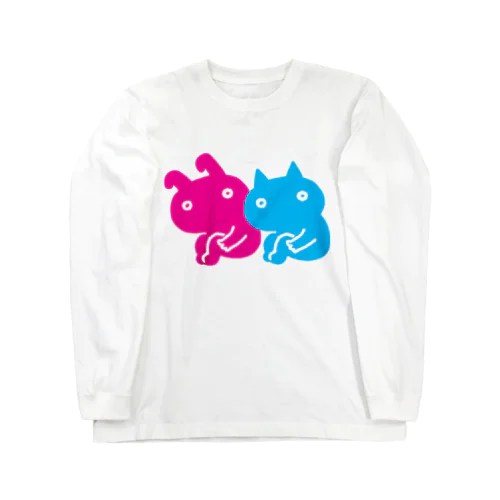 うずくまるうさねこ Long Sleeve T-Shirt