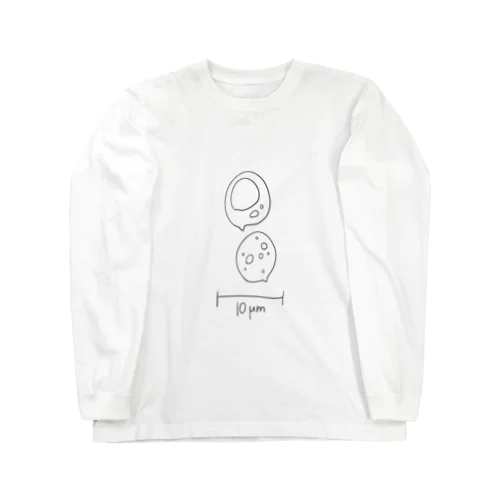 薄膜つるつる、やや楕円な担子胞子。 Long Sleeve T-Shirt