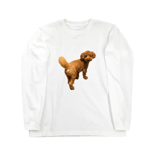 振り向き犬 ロングスリーブTシャツ