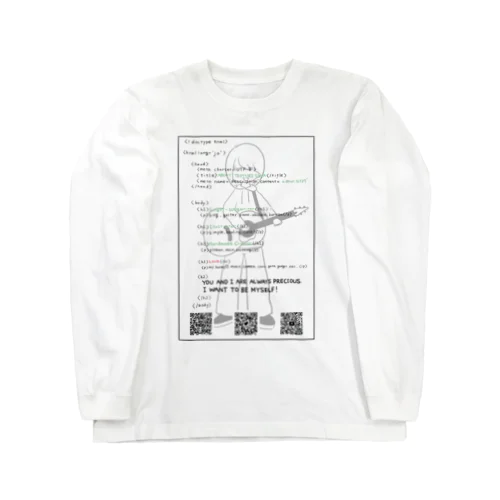 HTML Sana KUROMOJI Long Sleeve T-Shirt