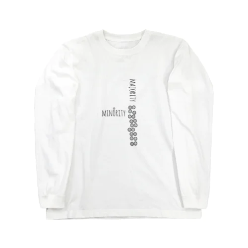 「majority×minority」まとめロゴ Long Sleeve T-Shirt