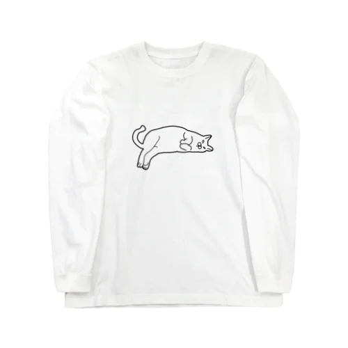 寝そべる5.2キロのロシアンブルー Long Sleeve T-Shirt