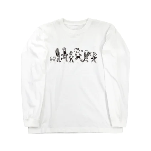 ヨガに行くペロコと仲間 Long Sleeve T-Shirt