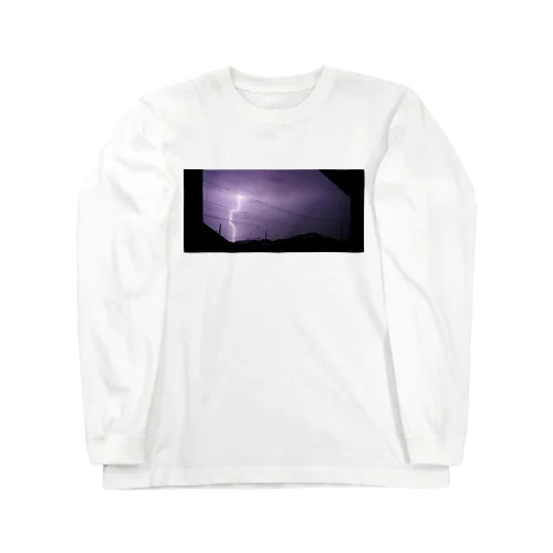 紫色の雷 Long Sleeve T-Shirt