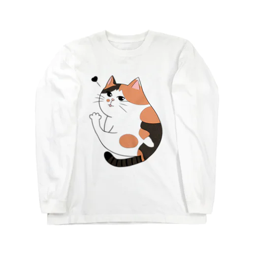 コミックタッチ三毛ちゃん🧡🤍🤎〘カラー 〙 Long Sleeve T-Shirt