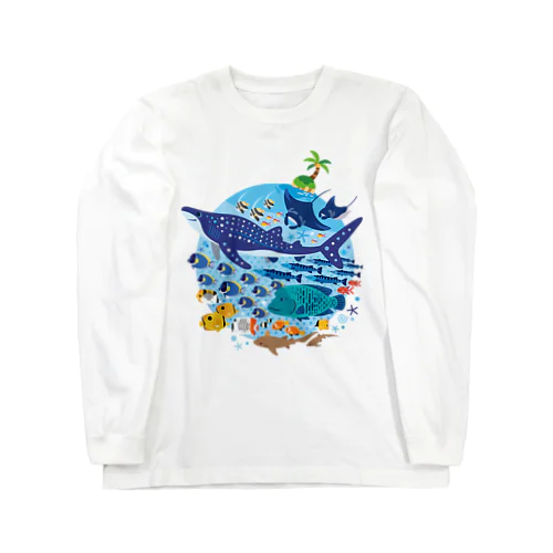 暖かい海の魚たち ロングスリーブTシャツ