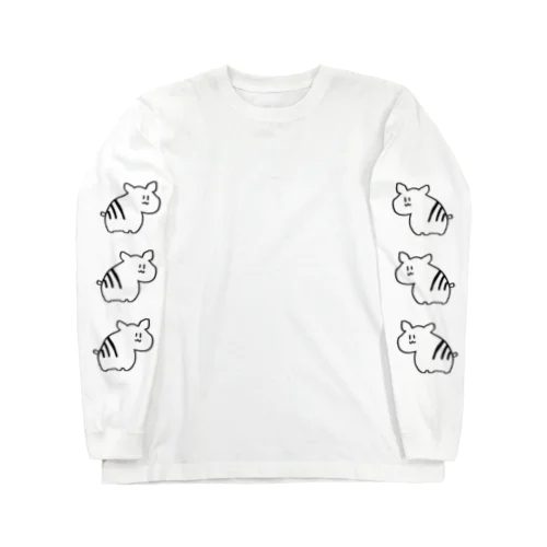 秋のかわいそうなしまうま Long Sleeve T-Shirt