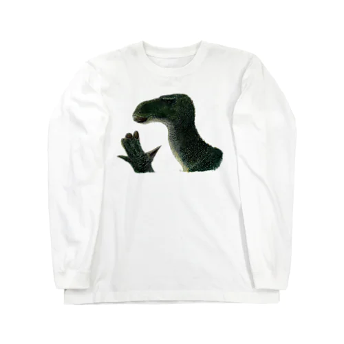 iguanodon（彩色） ロングスリーブTシャツ