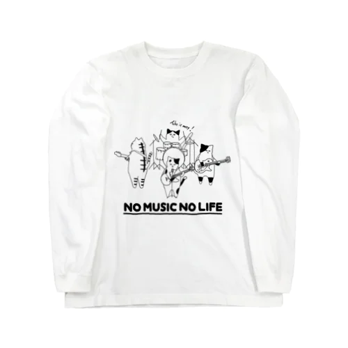 ねこバンド Long Sleeve T-Shirt