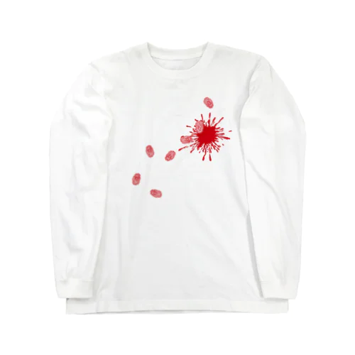 死兆星／血痕 [赤] ロングスリーブTシャツ