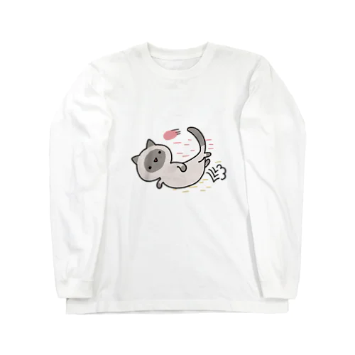 あそぼねこ ロングスリーブTシャツ