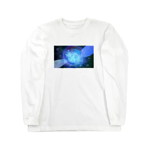 渦の星雲に引き込まれる惑星 Long Sleeve T-Shirt