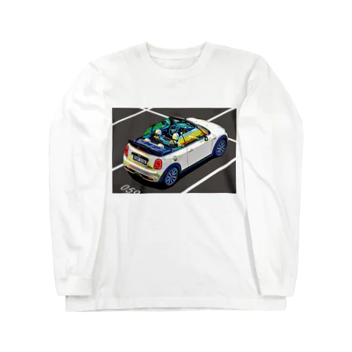 白のミニコンバーチブル Long Sleeve T-Shirt