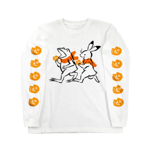 鳥獣戯画(ポップ/たい焼き) Long Sleeve T-Shirt