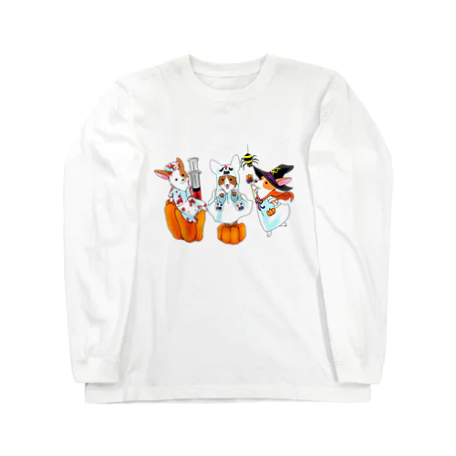 ハロウィンコーギー看護師 Long Sleeve T-Shirt