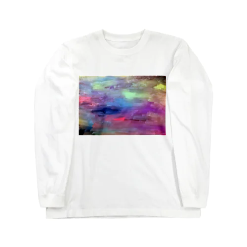 雨のネオン街（横） Long Sleeve T-Shirt