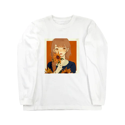 向日葵の少女 Long Sleeve T-Shirt