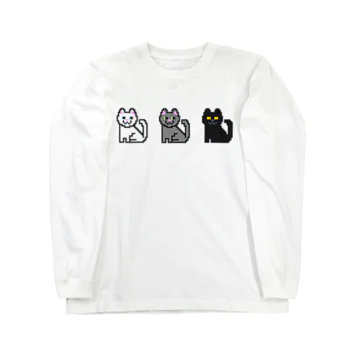 モノクロ猫ちゃんズ ロングスリーブTシャツ