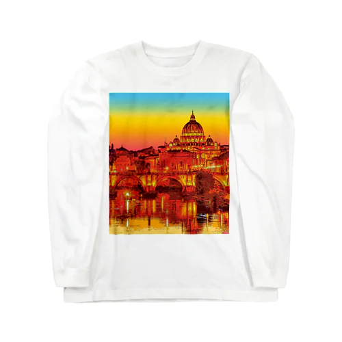 イタリア ローマの夕暮れ Long Sleeve T-Shirt