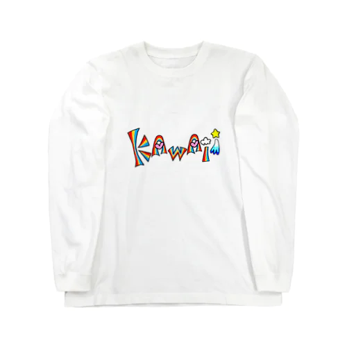 KAWII 可愛い レインボー Long Sleeve T-Shirt