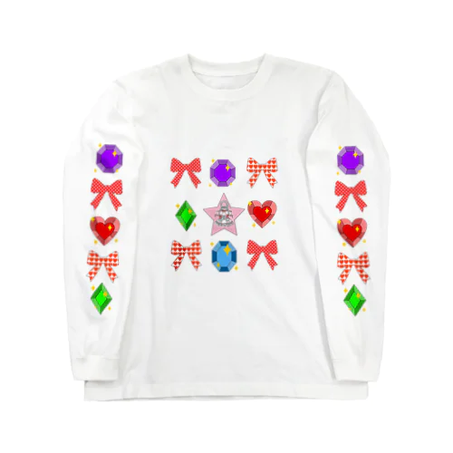 宝石とリボンのロングTシャツ Long Sleeve T-Shirt