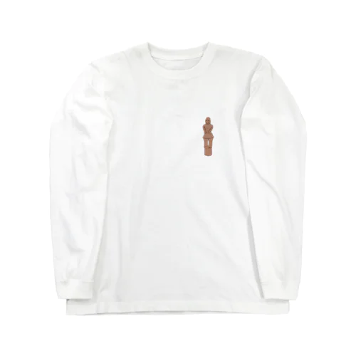 はにわ　挂甲の武人（ワンポイント） Long Sleeve T-Shirt