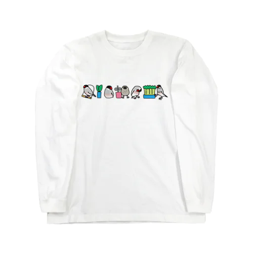 ゴマ文鳥 Long Sleeve T-Shirt