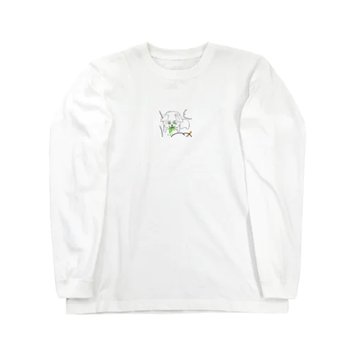 カテキン中毒で嘔吐する犬 Long Sleeve T-Shirt