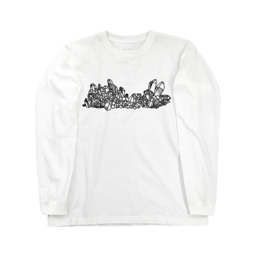 鉱石クラスター【黒】 Long Sleeve T-Shirt