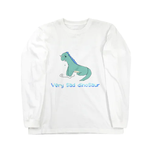 Very sad dinosaur ロングスリーブTシャツ