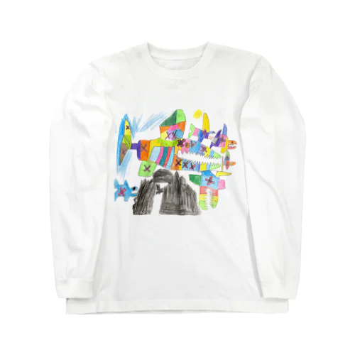 お絵かき　イラスト　魚 Long Sleeve T-Shirt