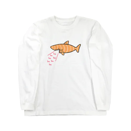 サーモンでできたサメ Long Sleeve T-Shirt