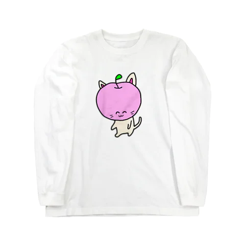 荒ぶるりんご猫 Long Sleeve T-Shirt