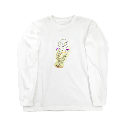 がいこつけむりん　オレンジ Long Sleeve T-Shirt