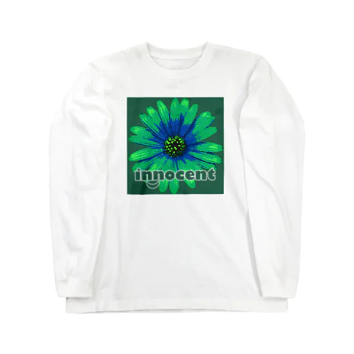 花ロンT（innocent Green）SUZURI限定 ロングスリーブTシャツ