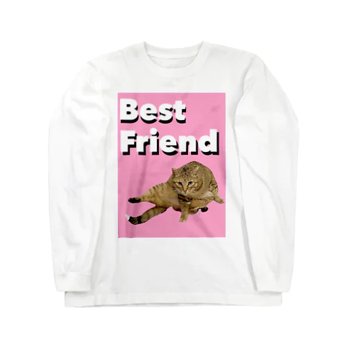 Best Friend ピンク ロングスリーブTシャツ