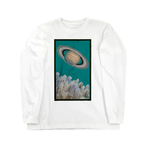 造花札シリーズ【芒に土星】 Long Sleeve T-Shirt