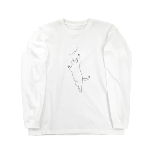 飛ぶ猫 Long Sleeve T-Shirt