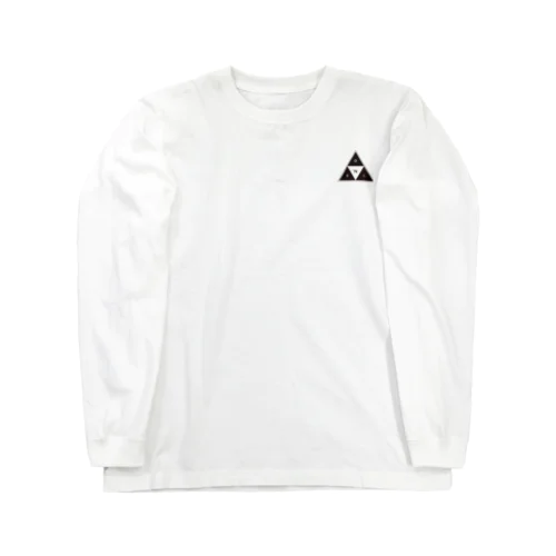 °Noel_三角ﾛｺﾞのﾛﾝT(ホワイト) Long Sleeve T-Shirt