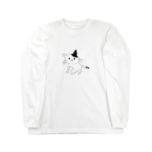 ぬこさんやでロングスリーブTシャツ Long Sleeve T-Shirt