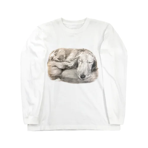 丸まった犬 Long Sleeve T-Shirt