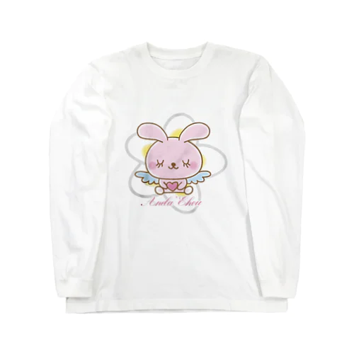 天使のうさぎハピバニちゃん Long Sleeve T-Shirt