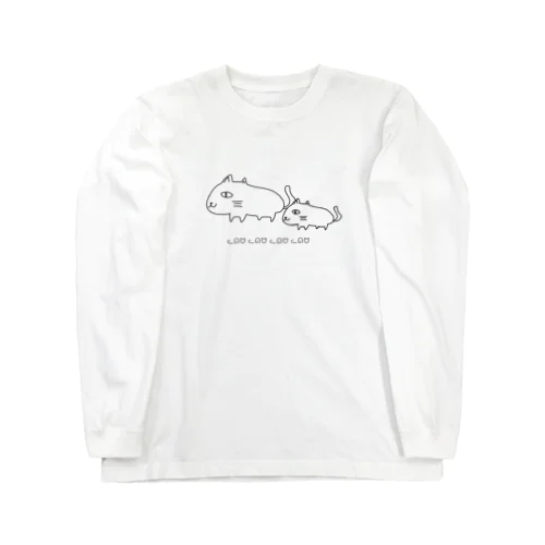 ネコチヤンの親子。 Long Sleeve T-Shirt