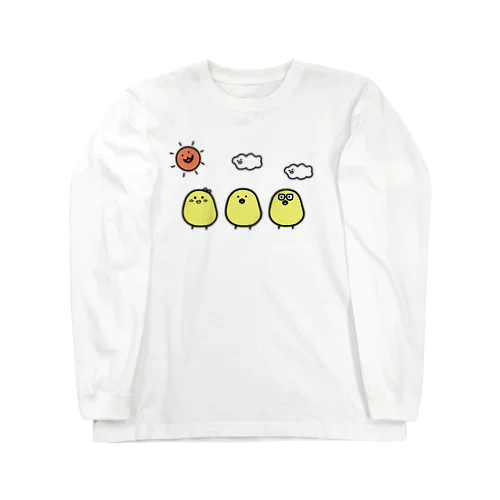 ひよこさんカフェ Long Sleeve T-Shirt