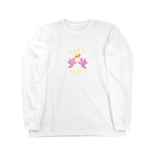 ウシウサギ　パンケーキを崇める Long Sleeve T-Shirt